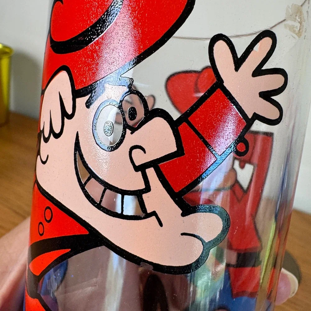 Vintage Dudley Do-Right Glass P.A.T. Ward Productions Rocky‎ Bullwinkle
